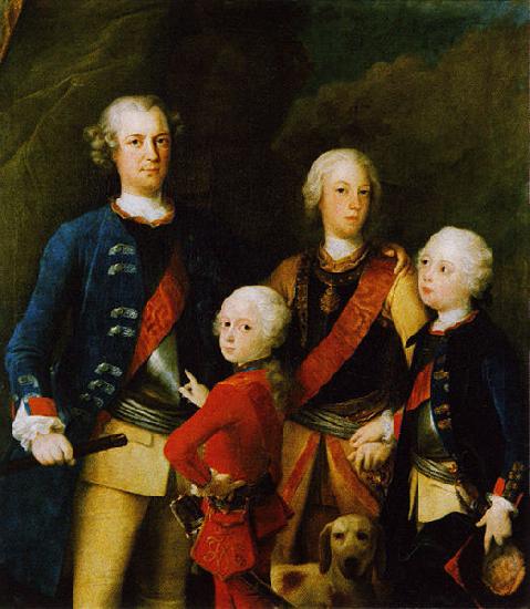 unknow artist The sons of King Friedrich Wilhelm I oil painting image